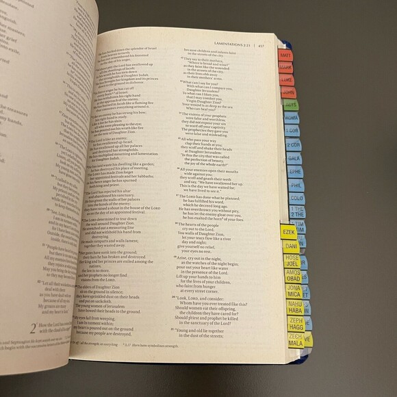 Holy Bible New International Version NIV Zondervan with Chapter Book Marks - Picture 7 of 7